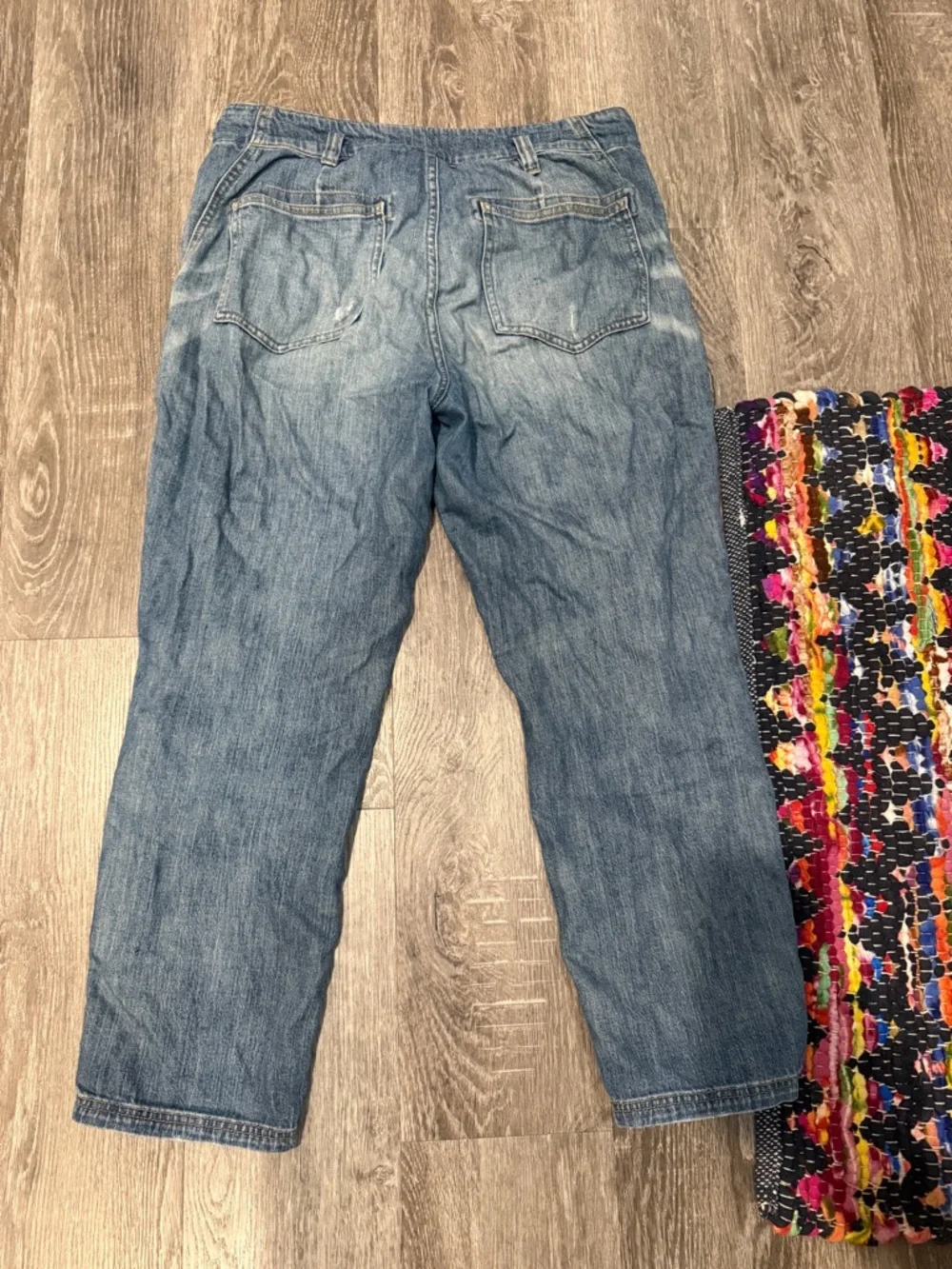Pilcro Distressed Blue Carpenter Jeans - Picture 2 of 3
